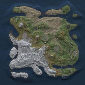 Thumbnail Rust Map: Procedural Map, Size: 3500, Seed: 328716091, 18 Monuments