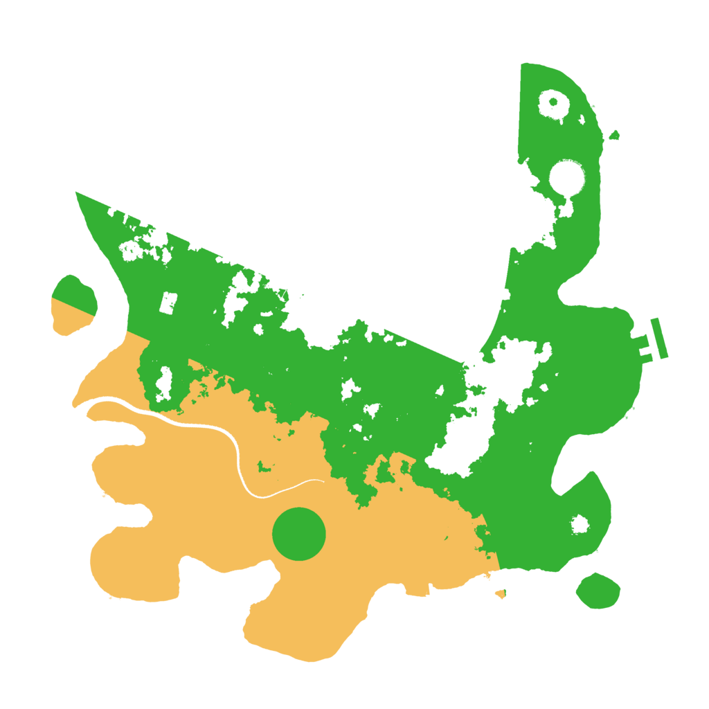 Biome Rust Map: Procedural Map, Size: 3500, Seed: 88416739