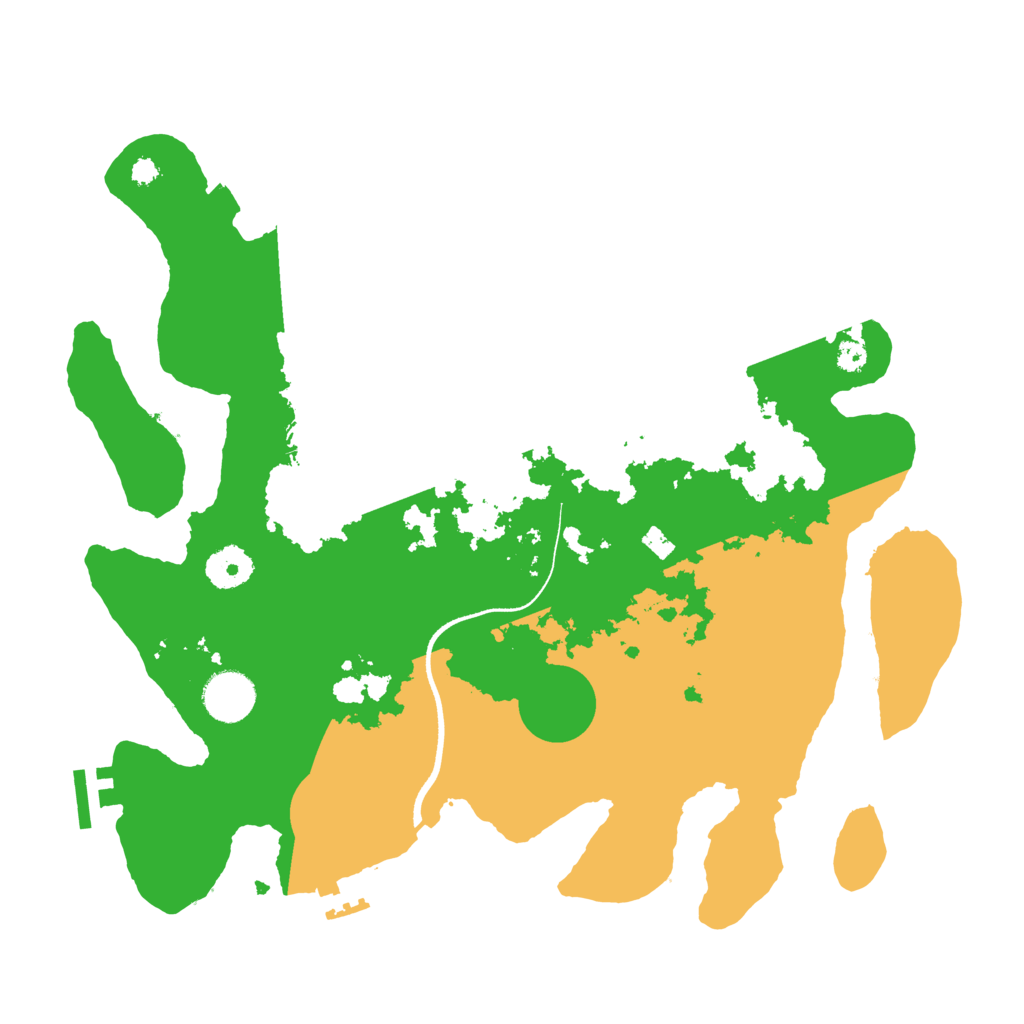 Biome Rust Map: Procedural Map, Size: 3500, Seed: 48593475