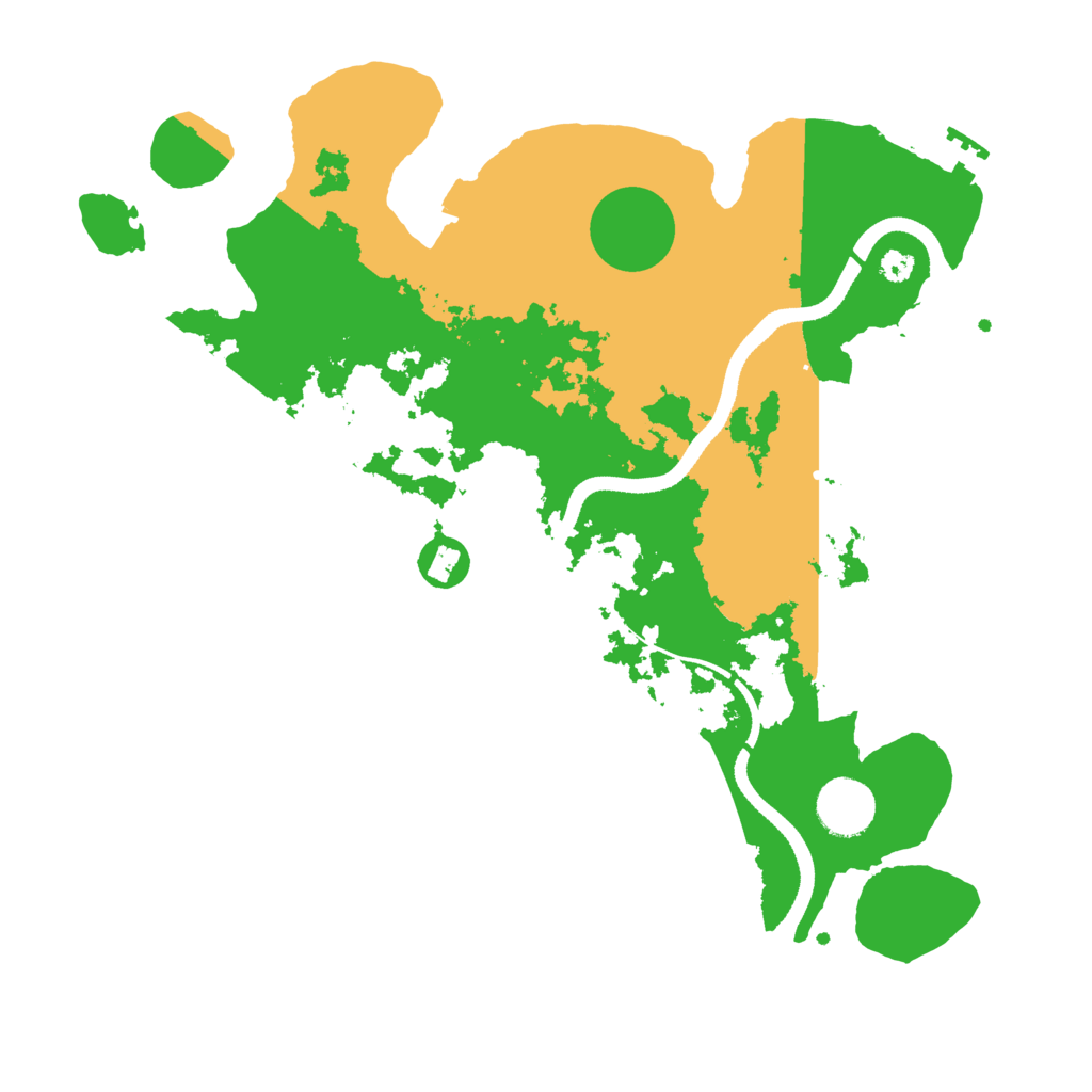 Biome Rust Map: Procedural Map, Size: 3400, Seed: 613860957