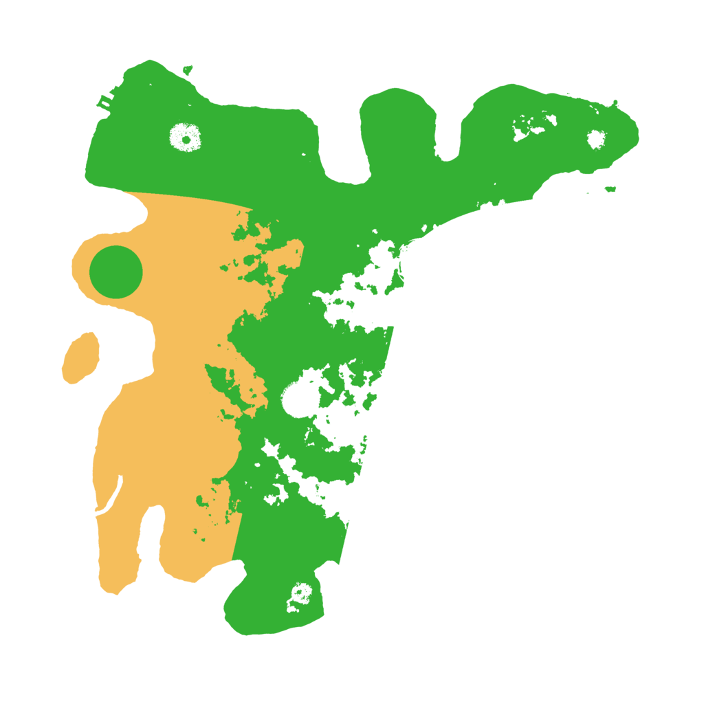 Biome Rust Map: Procedural Map, Size: 3500, Seed: 9552625