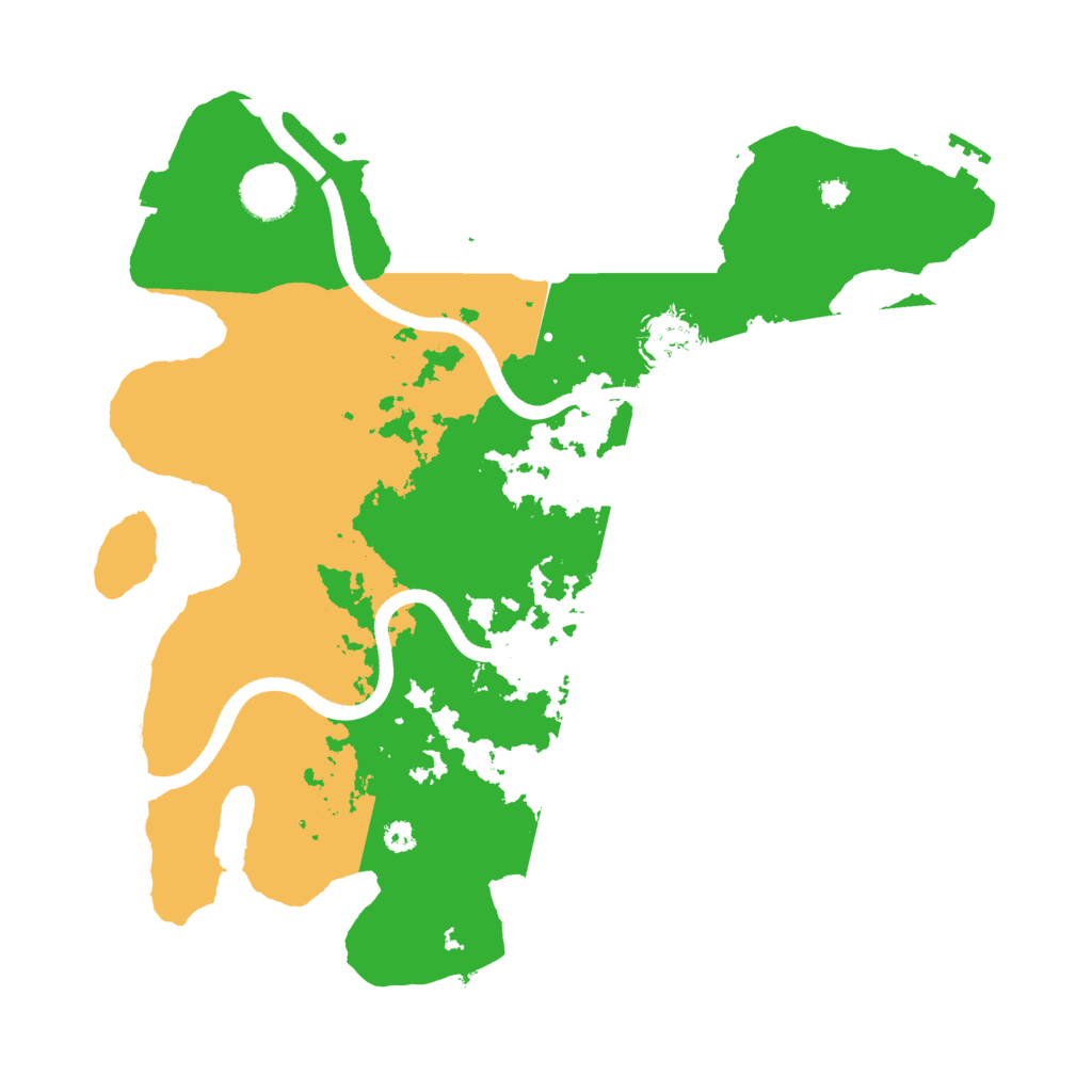 Biome Rust Map: Procedural Map, Size: 3500, Seed: 9552625