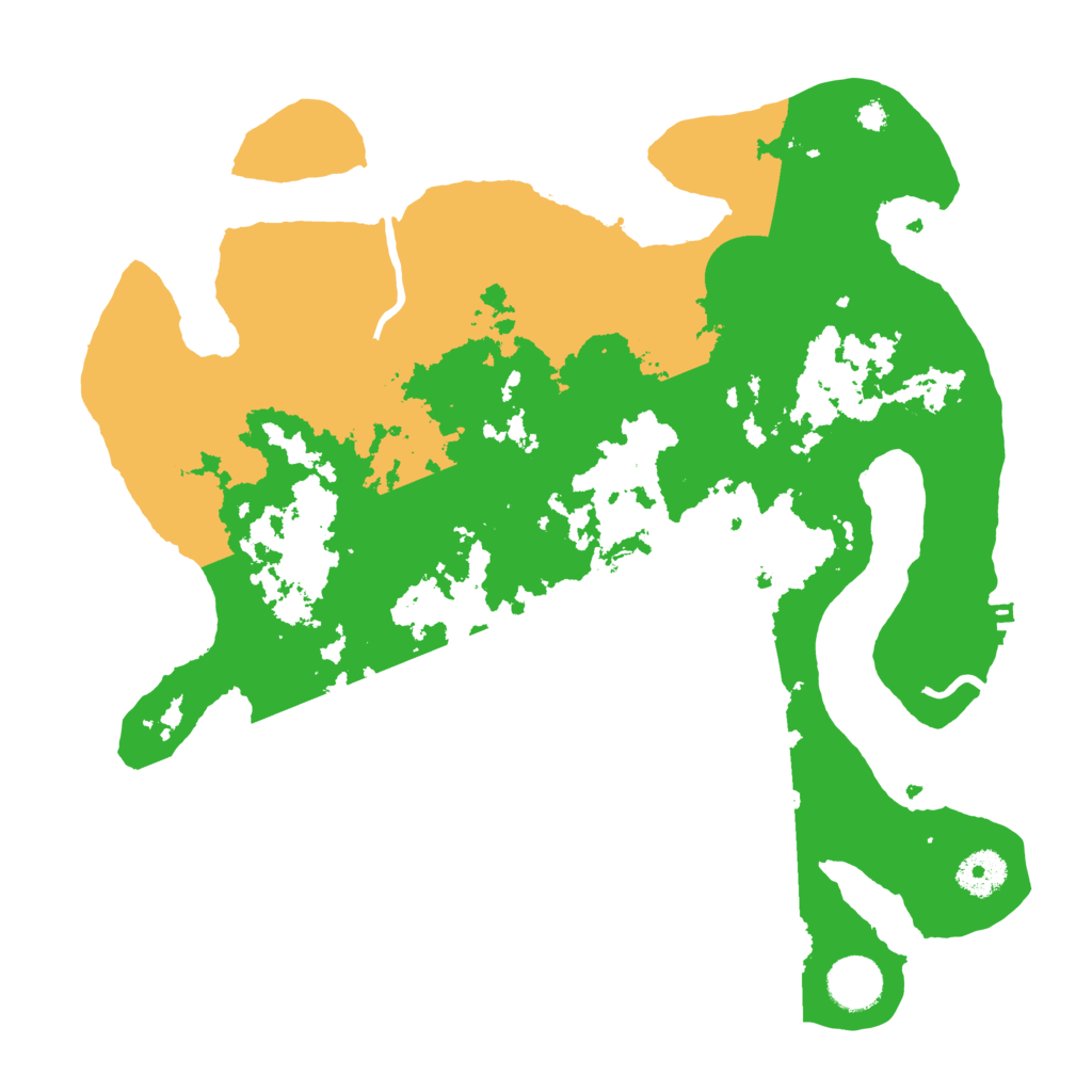 Biome Rust Map: Procedural Map, Size: 3500, Seed: 20318549