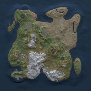 Thumbnail Rust Map: Procedural Map, Size: 3000, Seed: 642925030, 16 Monuments