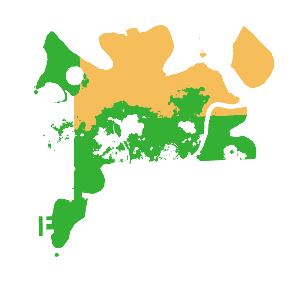 Biome Rust Map: Procedural Map, Size: 3000, Seed: 12677