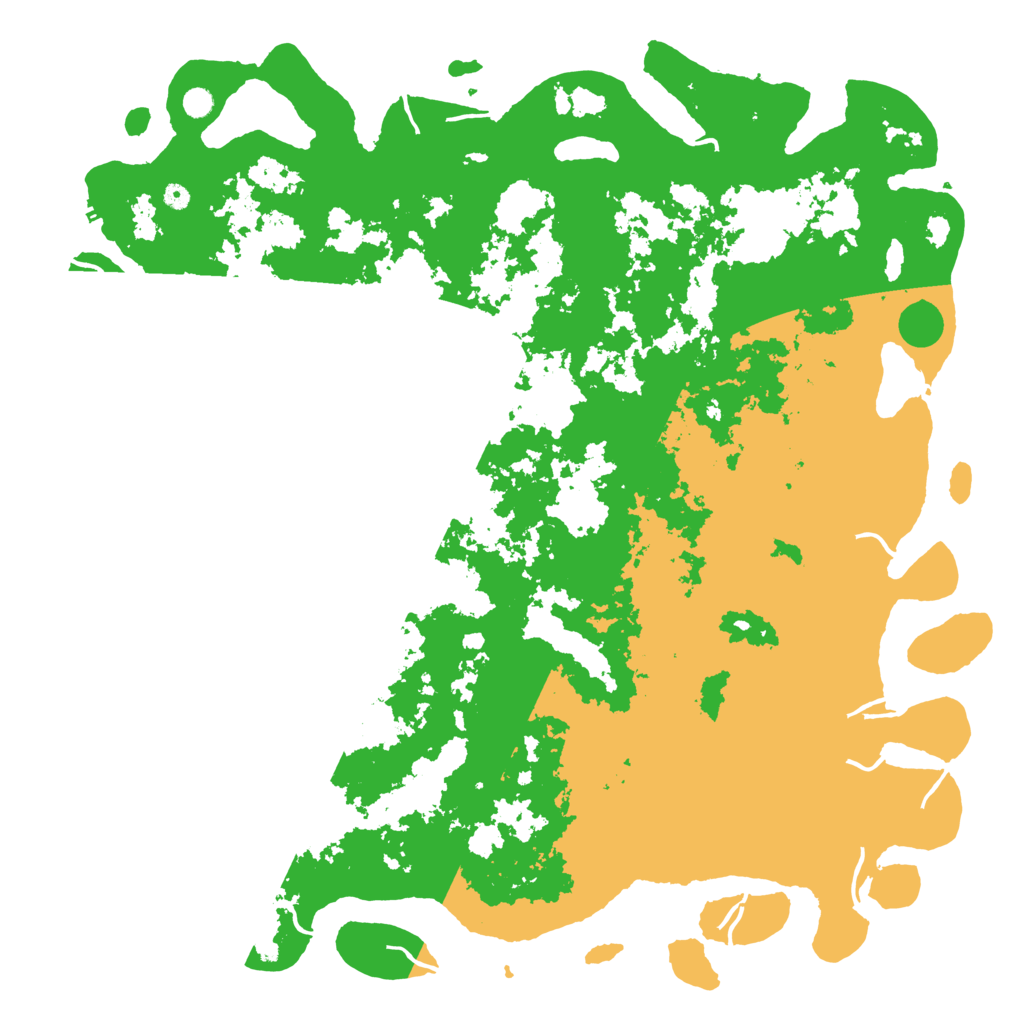 Biome Rust Map: Procedural Map, Size: 6000, Seed: 406135035