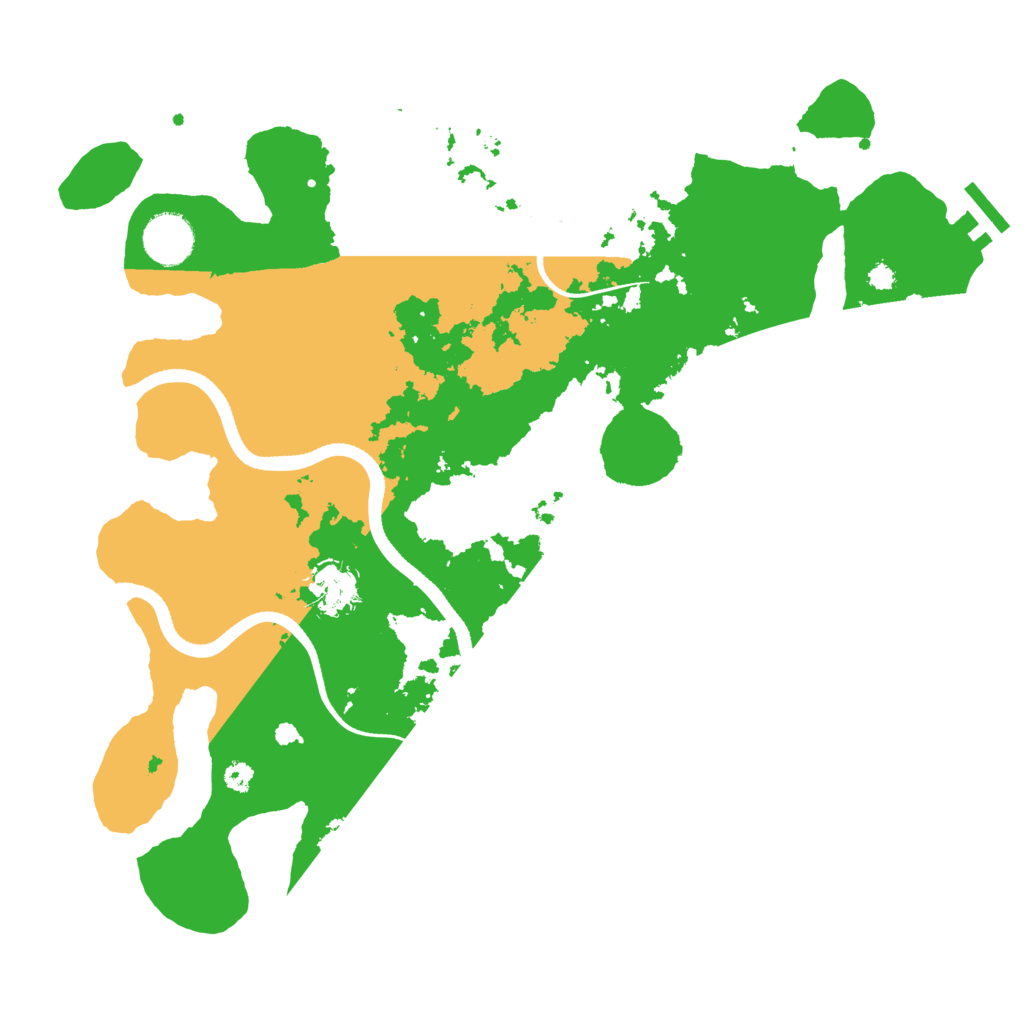 Biome Rust Map: Procedural Map, Size: 3550, Seed: 29943494