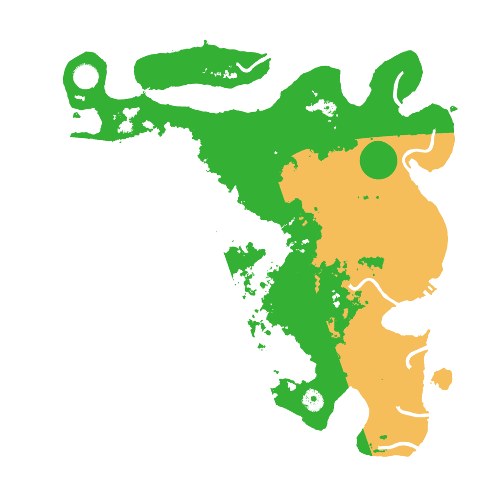 Biome Rust Map: Procedural Map, Size: 3500, Seed: 57251010