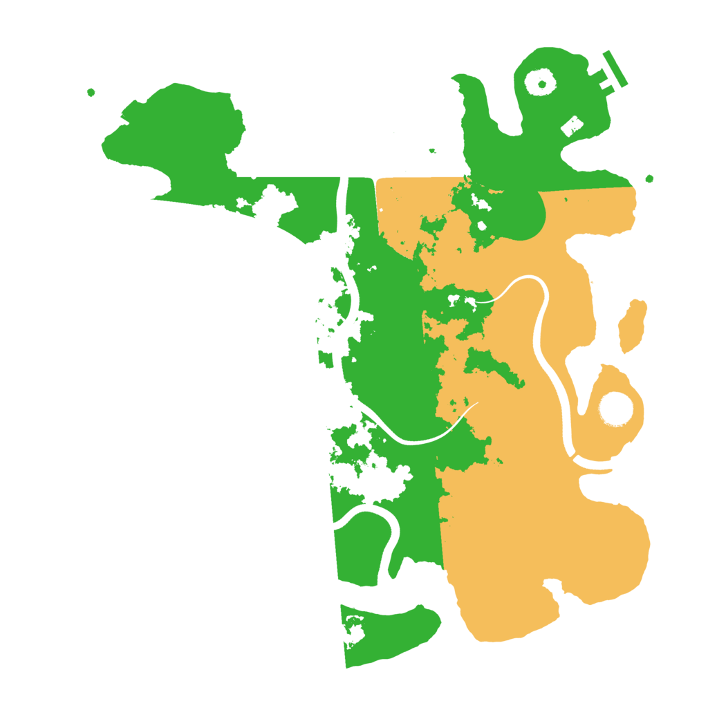 Biome Rust Map: Procedural Map, Size: 3650, Seed: 126734336