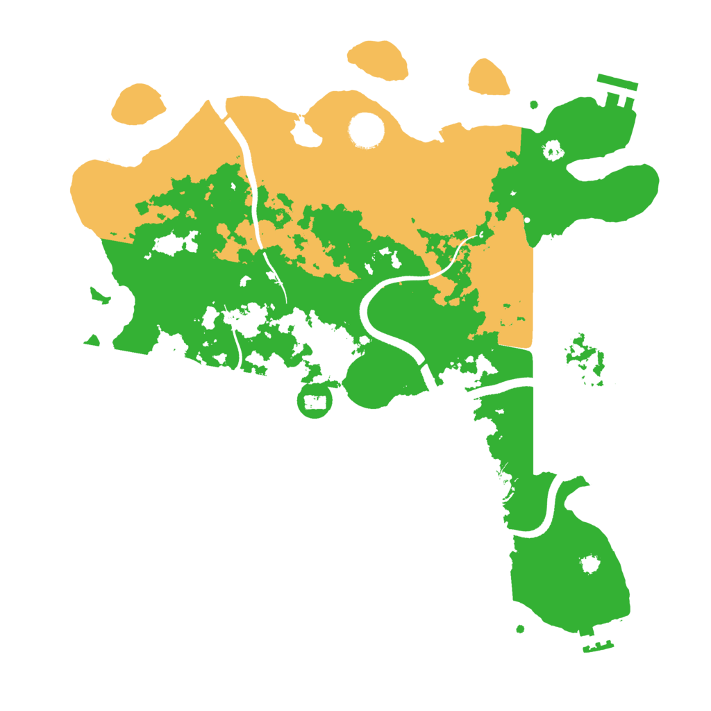 Biome Rust Map: Procedural Map, Size: 3500, Seed: 1128141128