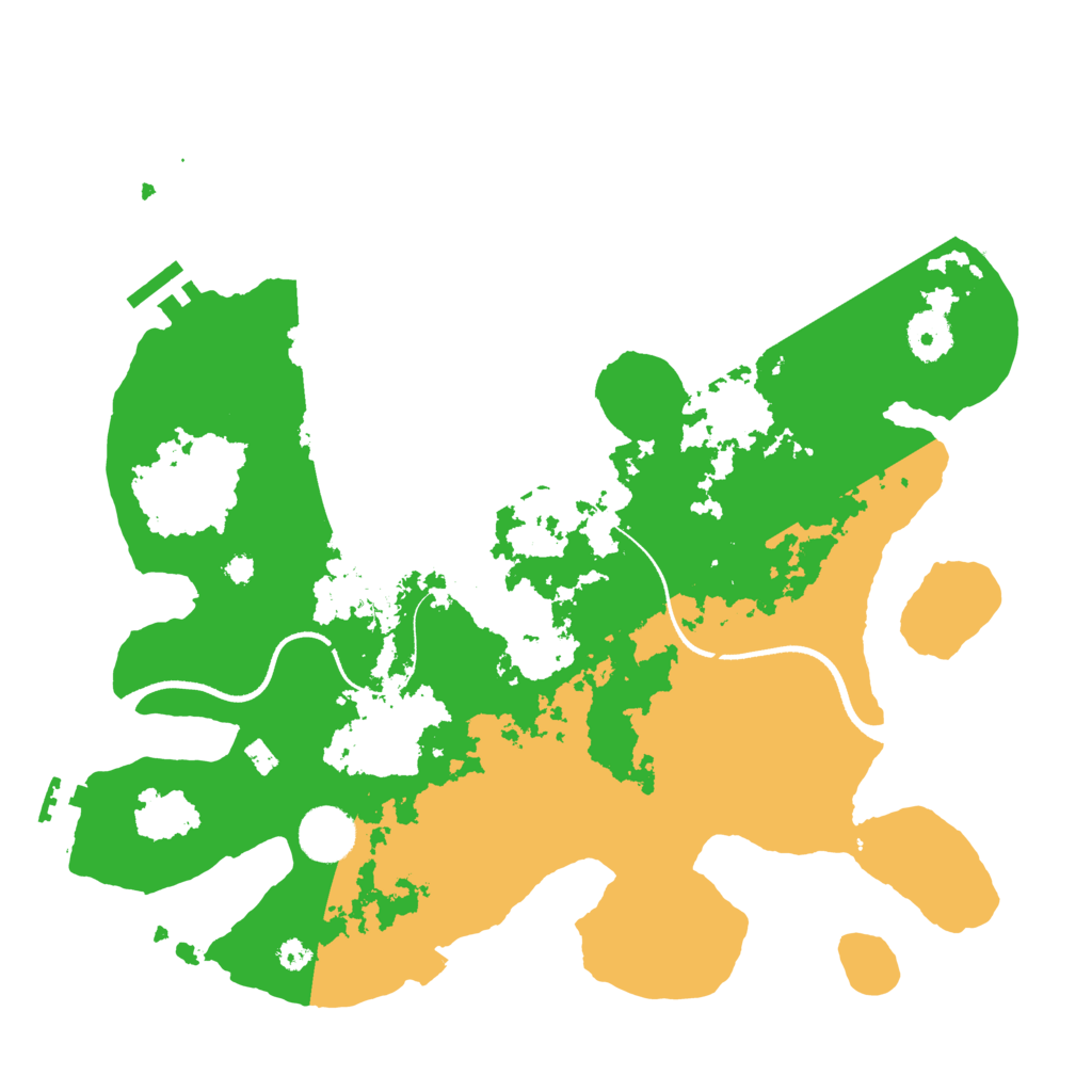 Biome Rust Map: Procedural Map, Size: 3500, Seed: 44266303