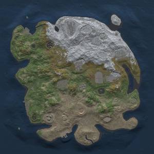 Thumbnail Rust Map: Procedural Map, Size: 3500, Seed: 1503951608, 17 Monuments