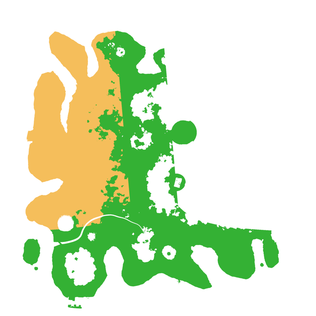 Biome Rust Map: Procedural Map, Size: 3500, Seed: 81073384