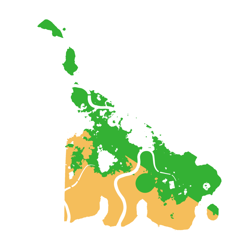 Biome Rust Map: Procedural Map, Size: 3500, Seed: 3203619