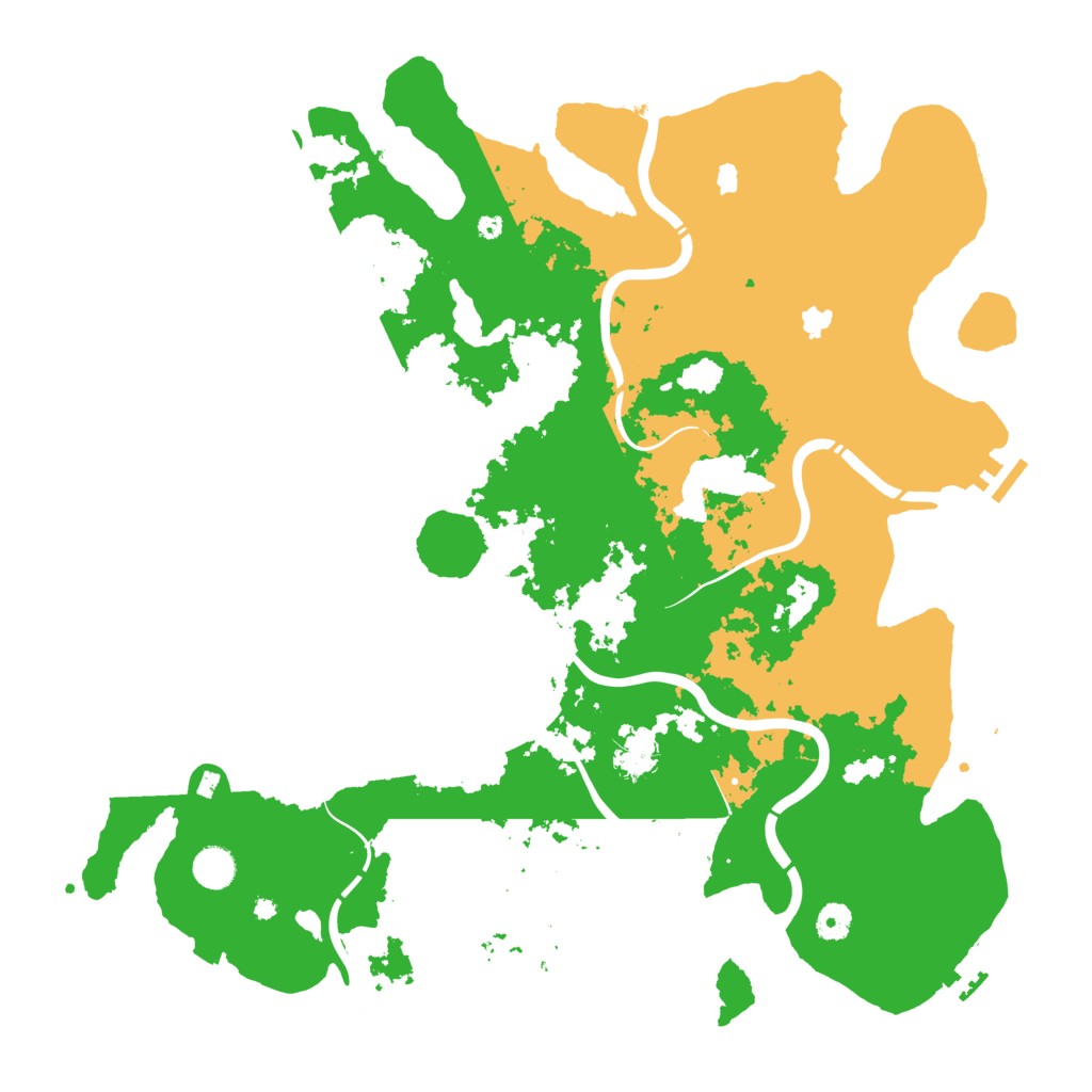 Biome Rust Map: Procedural Map, Size: 4500, Seed: 1242317467