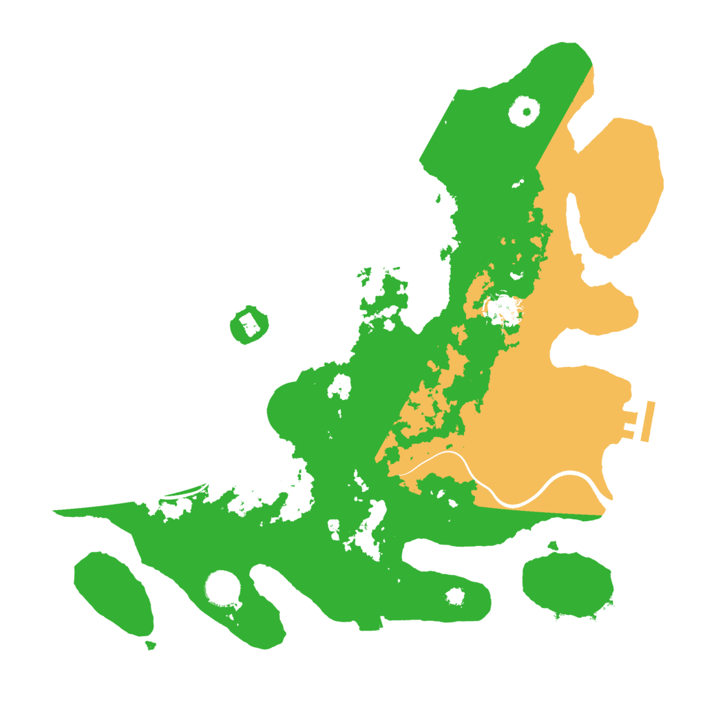 Biome Rust Map: Procedural Map, Size: 3500, Seed: 73457855