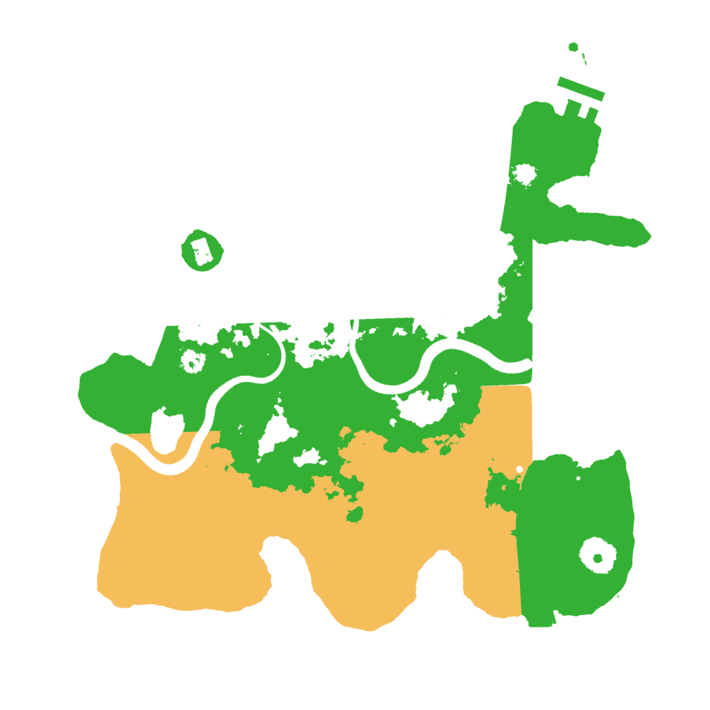 Biome Rust Map: Procedural Map, Size: 3000, Seed: 1623277