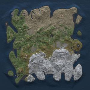 Thumbnail Rust Map: Procedural Map, Size: 3800, Seed: 9755945, 19 Monuments