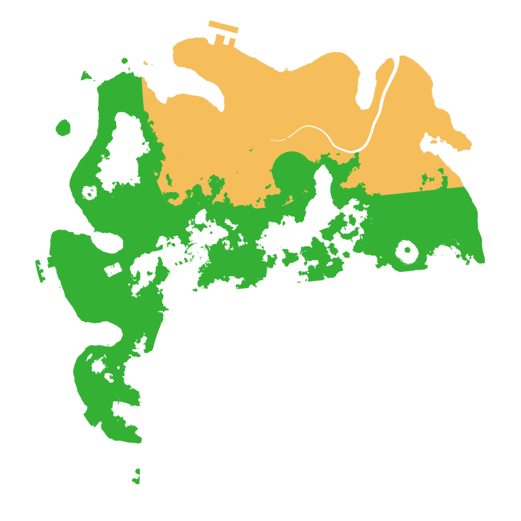 Biome Rust Map: Procedural Map, Size: 3500, Seed: 311272308