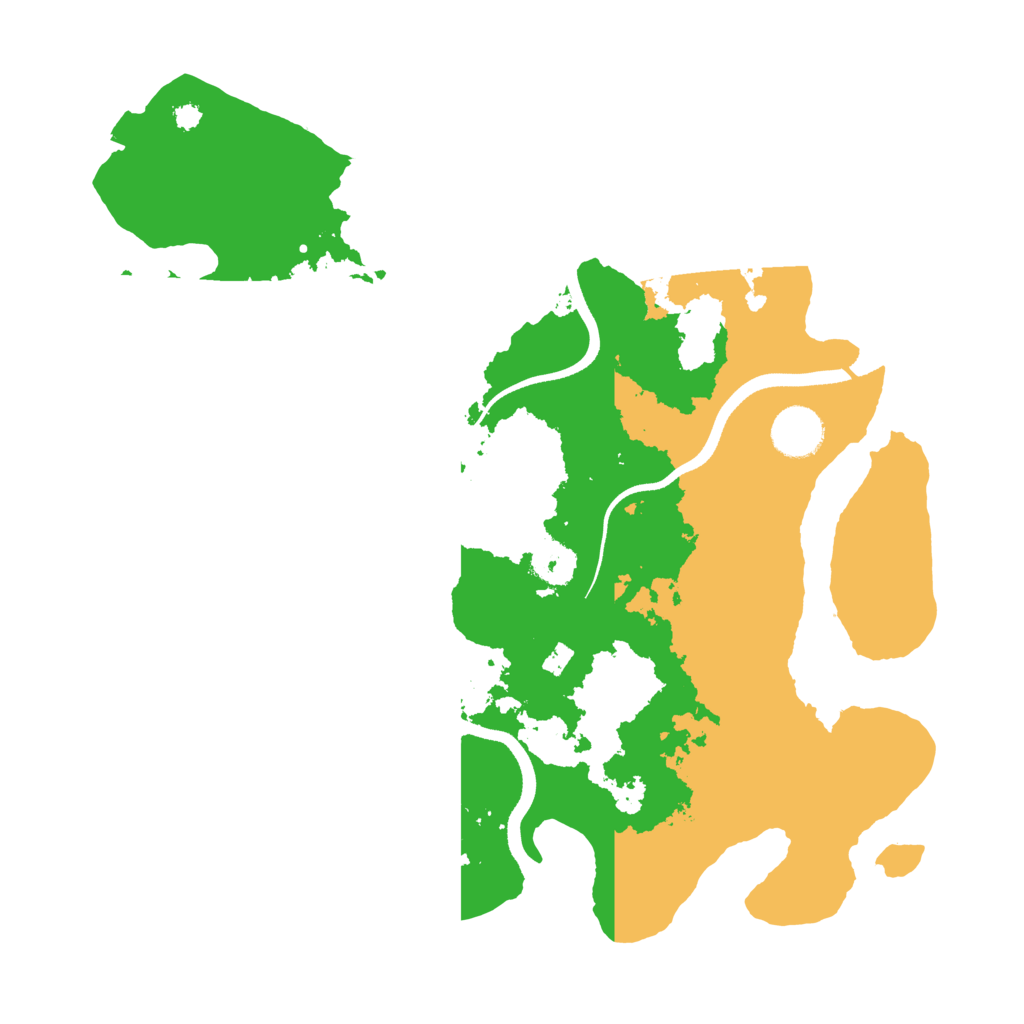 Biome Rust Map: Procedural Map, Size: 3500, Seed: 70625663
