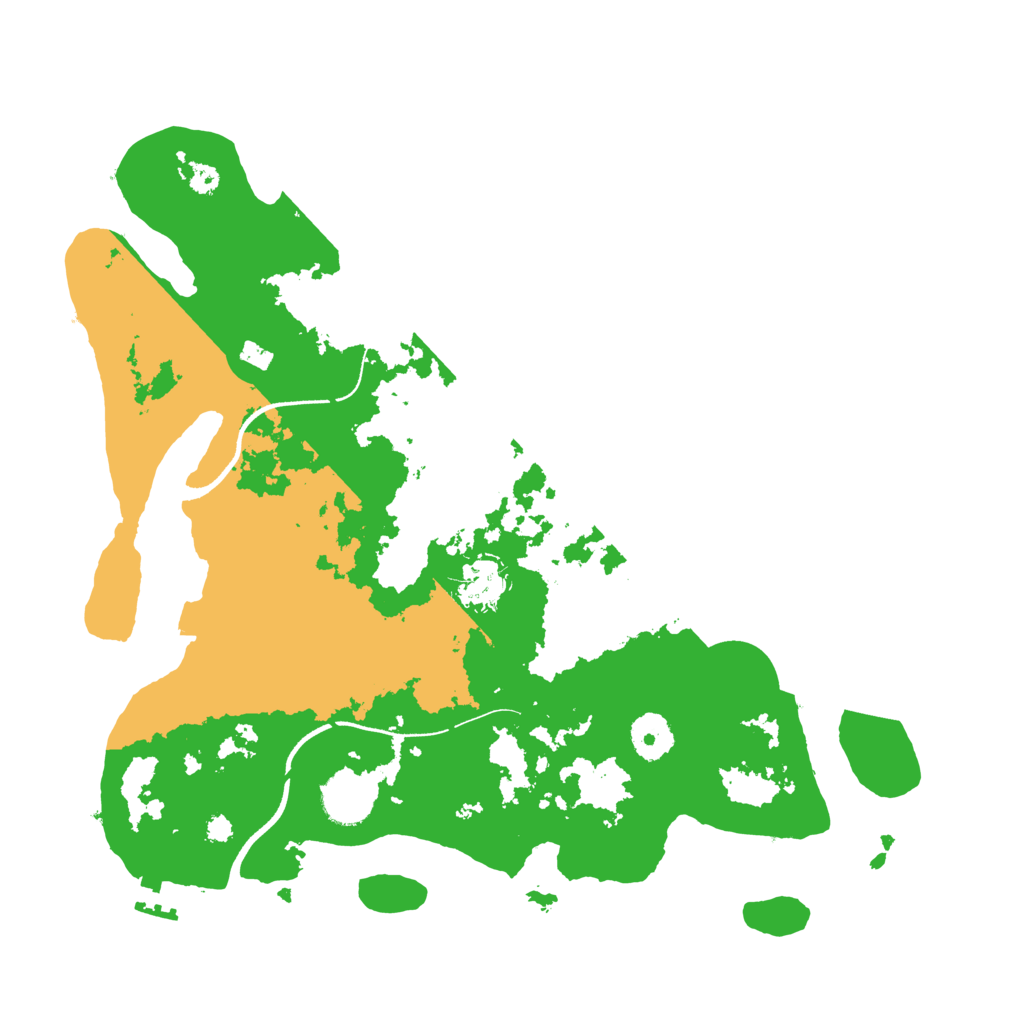 Biome Rust Map: Procedural Map, Size: 3500, Seed: 6842282