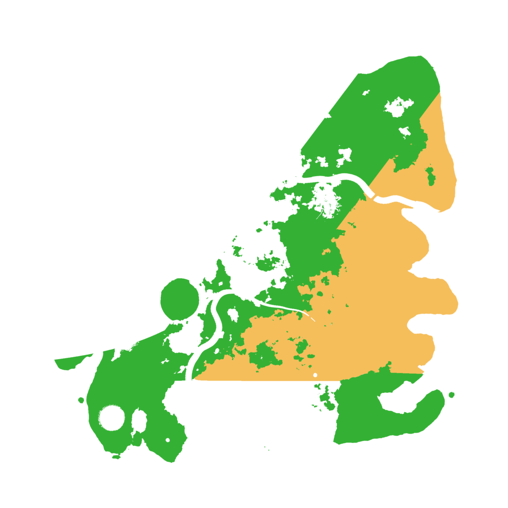 Biome Rust Map: Procedural Map, Size: 3500, Seed: 22913926