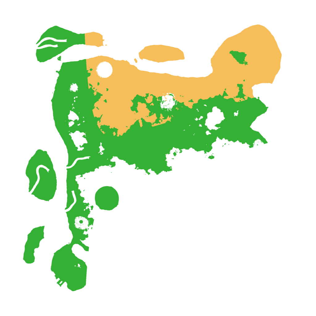 Biome Rust Map: Procedural Map, Size: 3500, Seed: 16524050