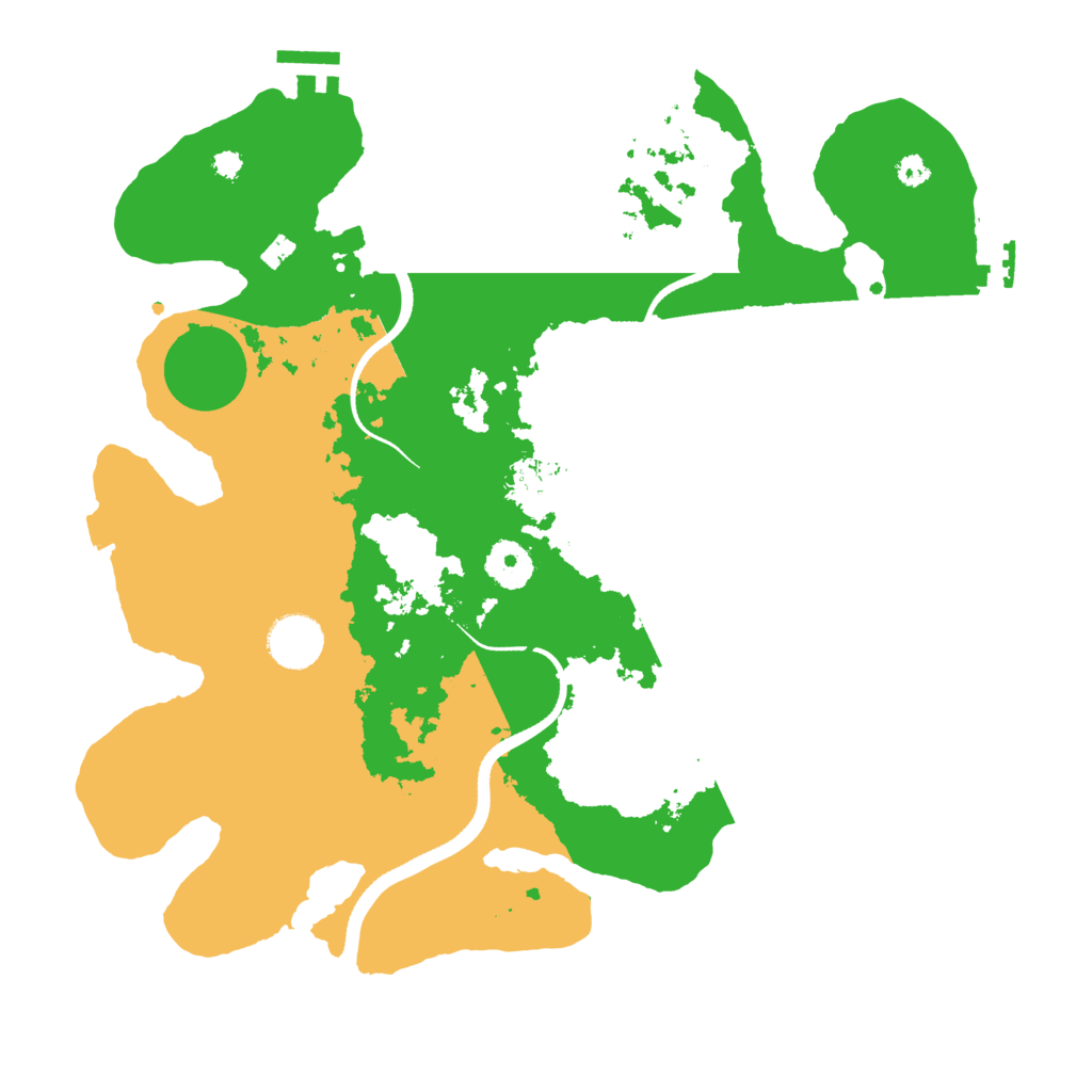 Biome Rust Map: Procedural Map, Size: 3500, Seed: 54518251