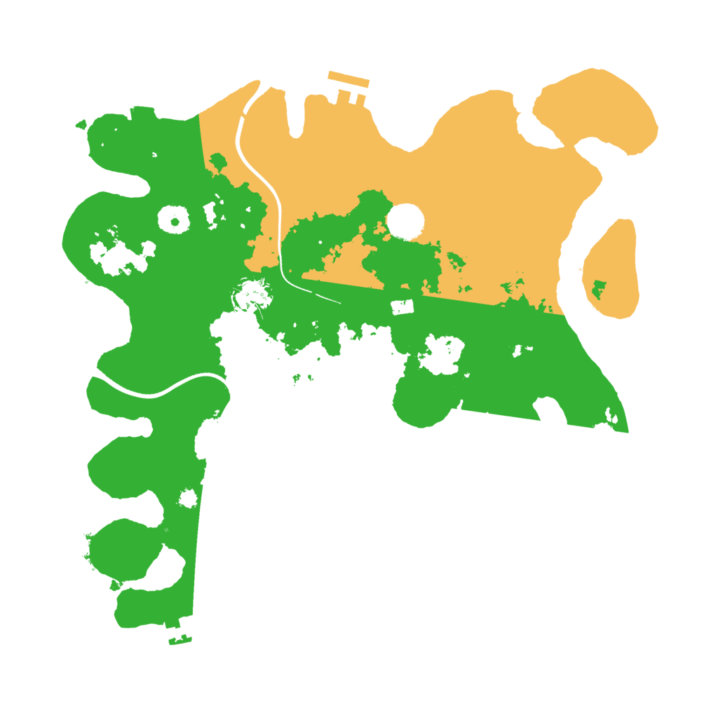 Biome Rust Map: Procedural Map, Size: 3500, Seed: 48775361