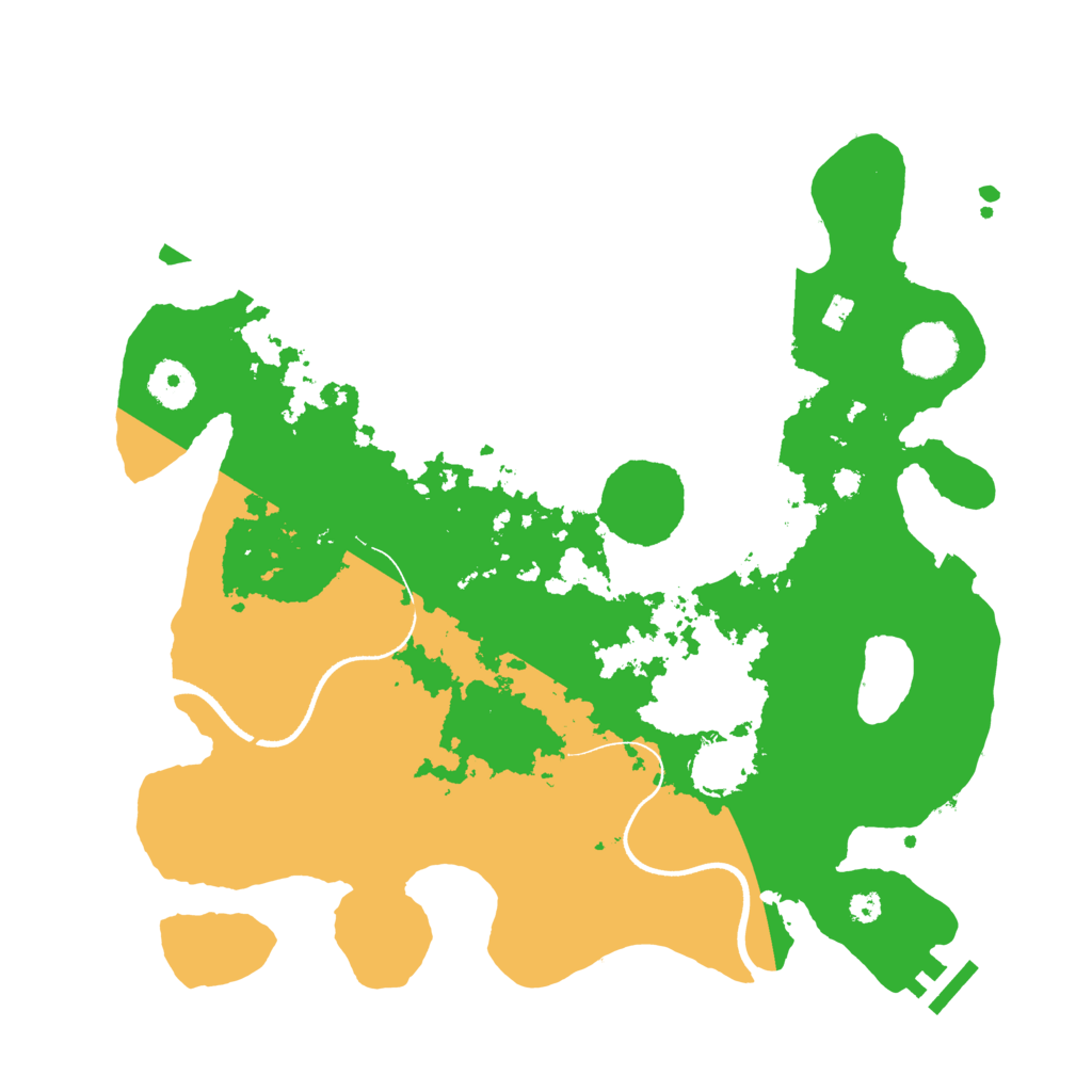 Biome Rust Map: Procedural Map, Size: 3500, Seed: 1556808087