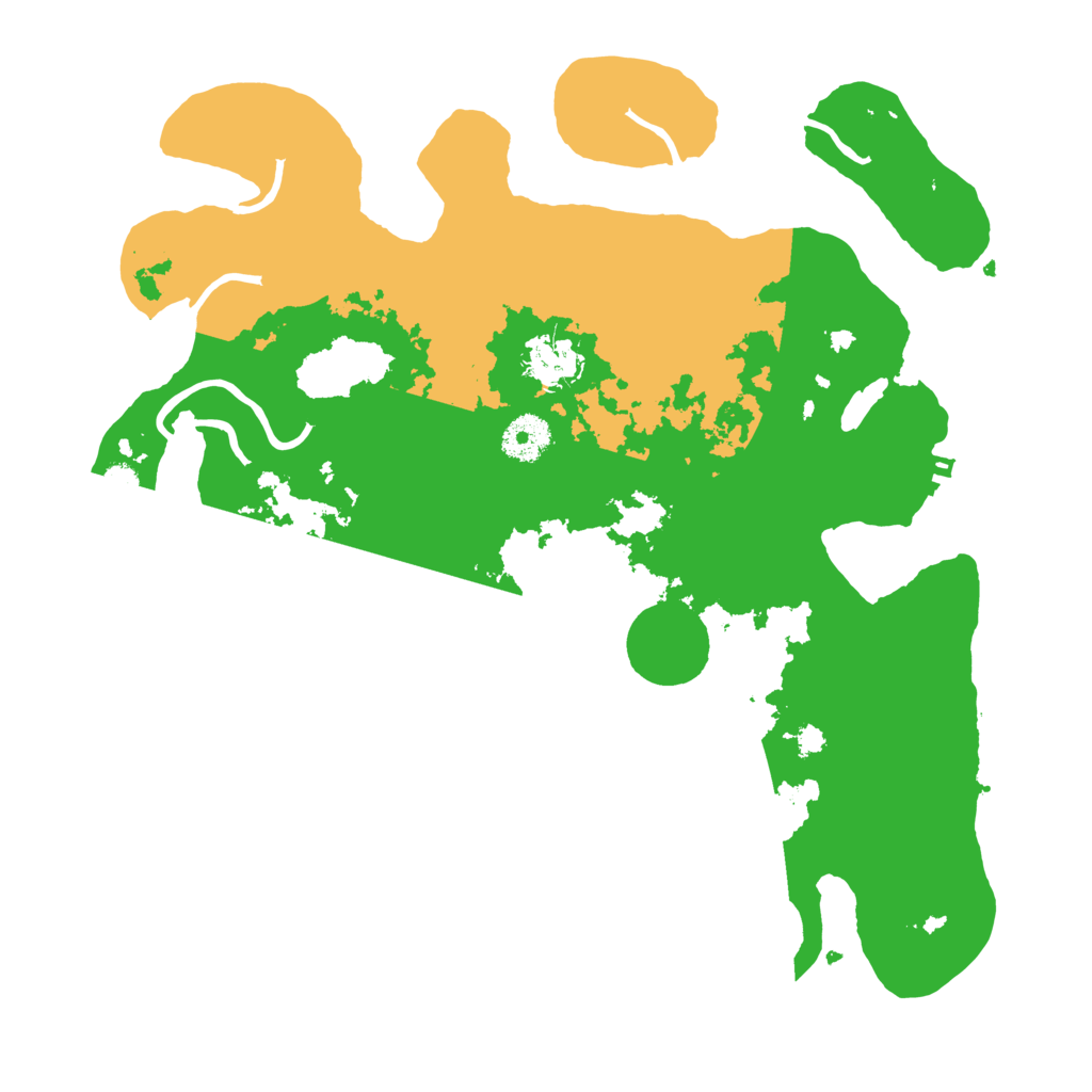 Biome Rust Map: Procedural Map, Size: 3500, Seed: 2507626