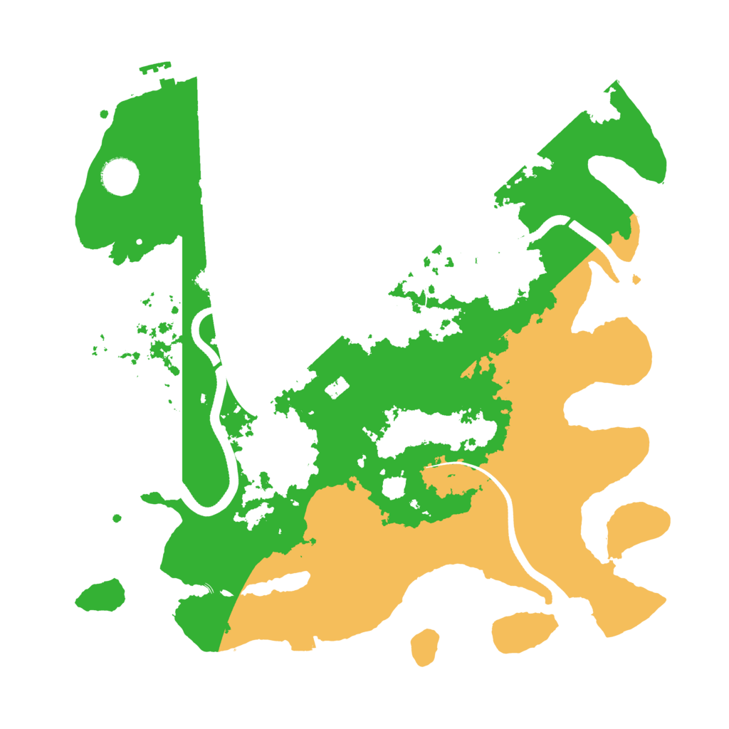 Biome Rust Map: Procedural Map, Size: 3500, Seed: 72163139