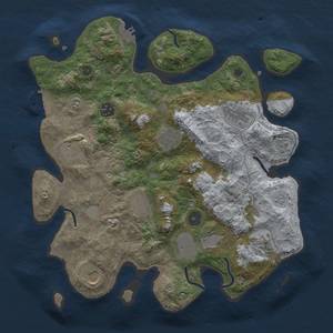 Thumbnail Rust Map: Procedural Map, Size: 3500, Seed: 1017937096, 18 Monuments