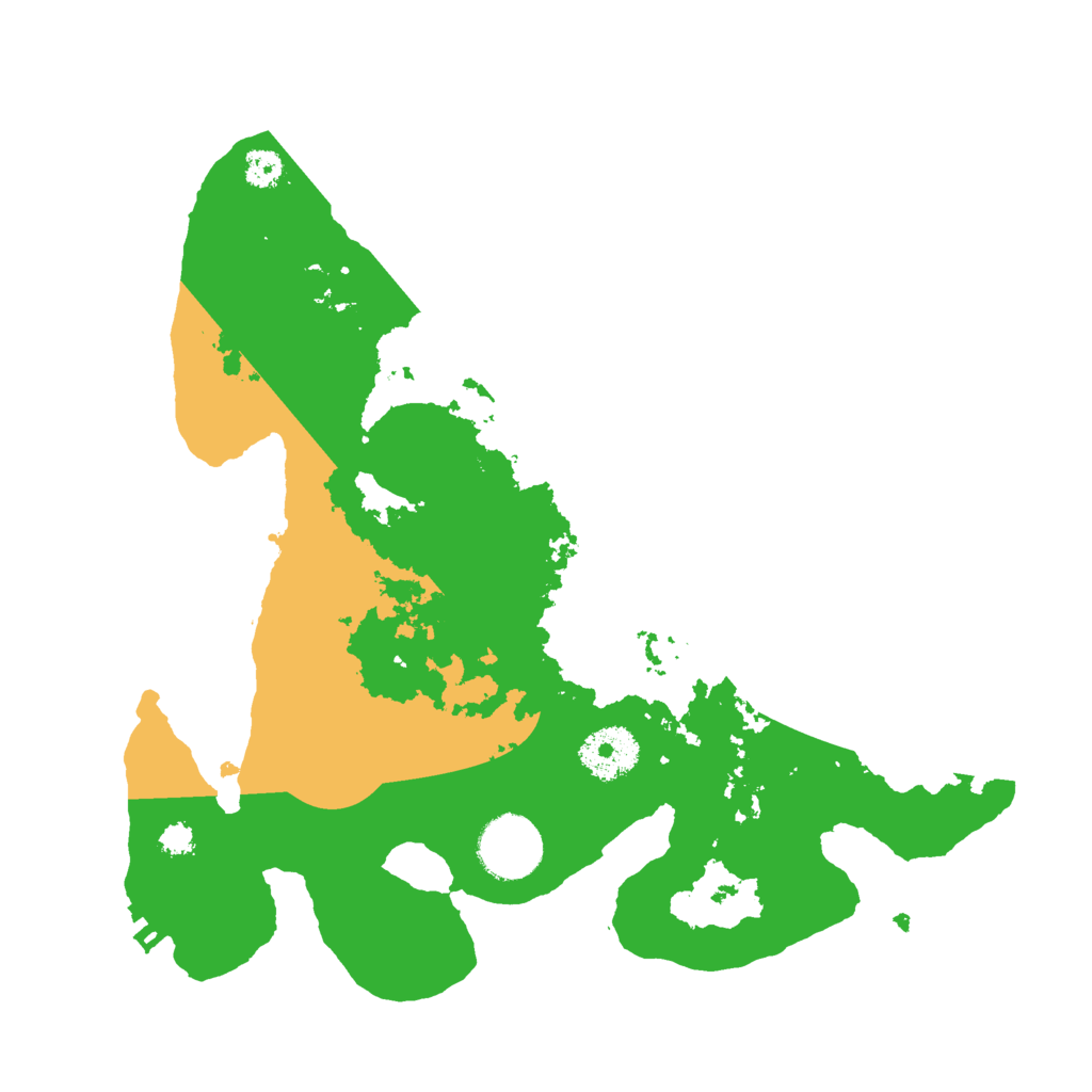 Biome Rust Map: Procedural Map, Size: 3000, Seed: 1416