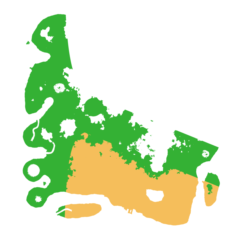 Biome Rust Map: Procedural Map, Size: 3500, Seed: 44418085