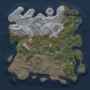 Thumbnail Rust Map: Procedural Map, Size: 4000, Seed: 440781328, 19 Monuments