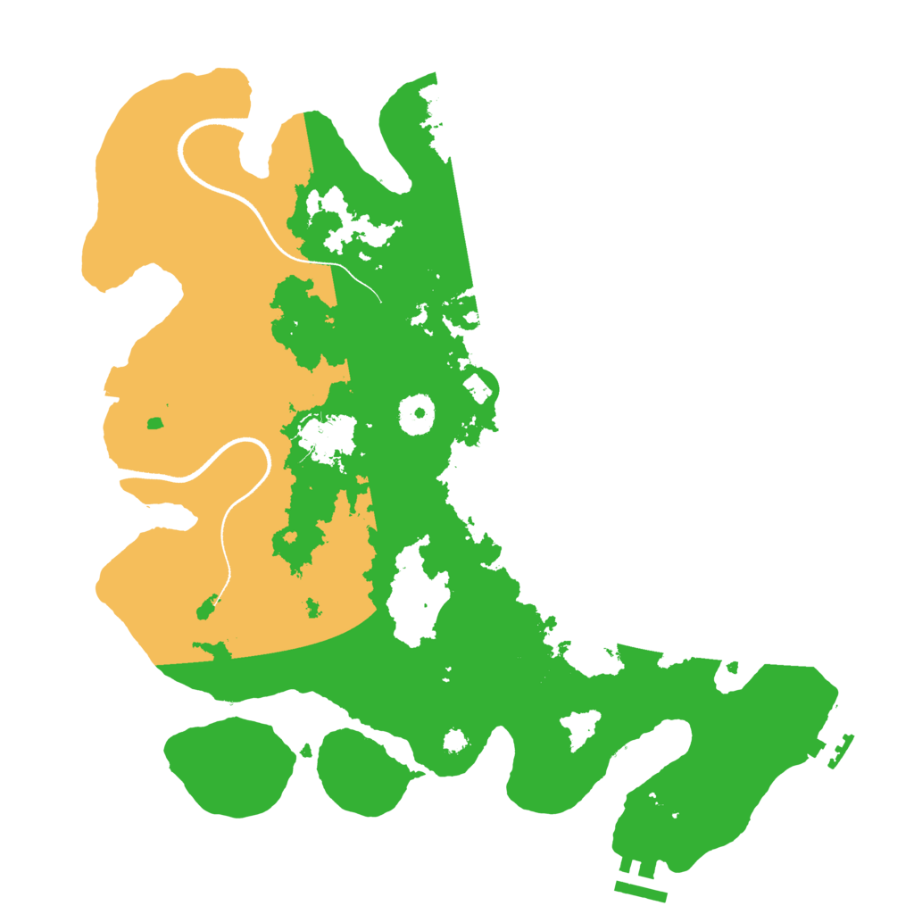 Biome Rust Map: Procedural Map, Size: 3500, Seed: 1281797481