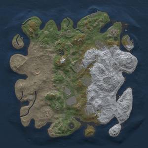 Thumbnail Rust Map: Procedural Map, Size: 3750, Seed: 2102367881, 17 Monuments