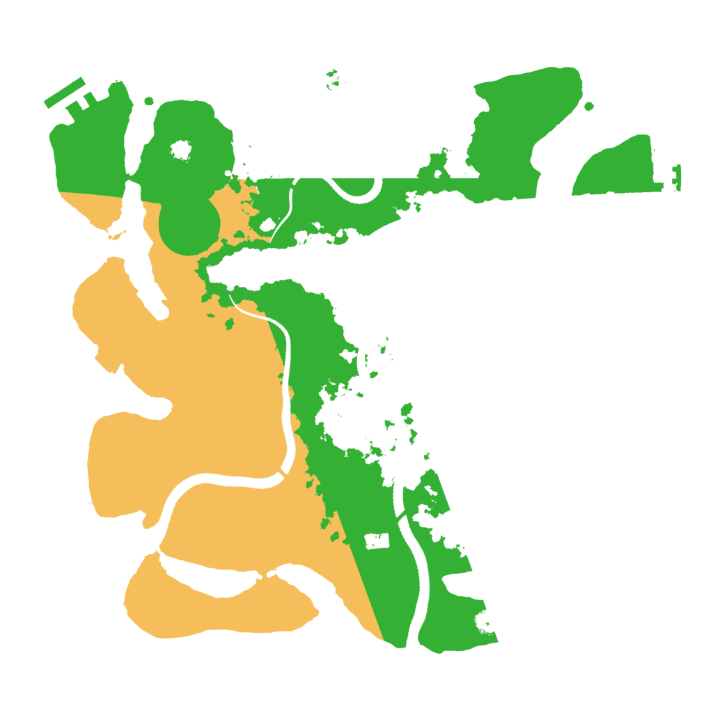 Biome Rust Map: Procedural Map, Size: 3200, Seed: 79875489