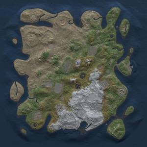 Thumbnail Rust Map: Procedural Map, Size: 3750, Seed: 845992178, 19 Monuments