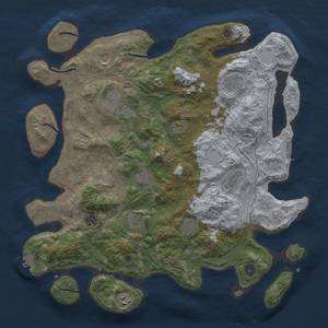 Thumbnail Rust Map: Procedural Map, Size: 4250, Seed: 1268975004, 20 Monuments