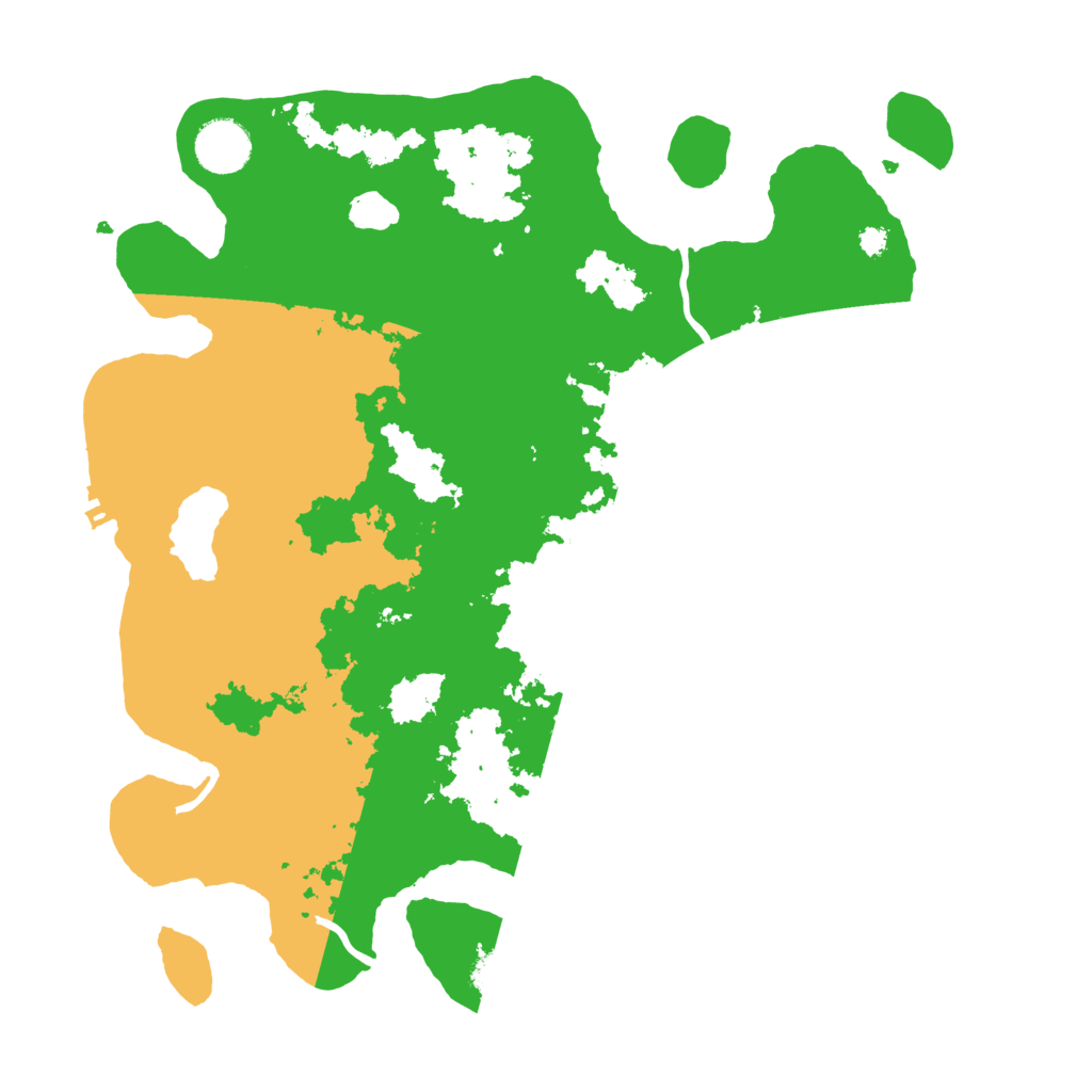 Biome Rust Map: Procedural Map, Size: 3500, Seed: 35784726