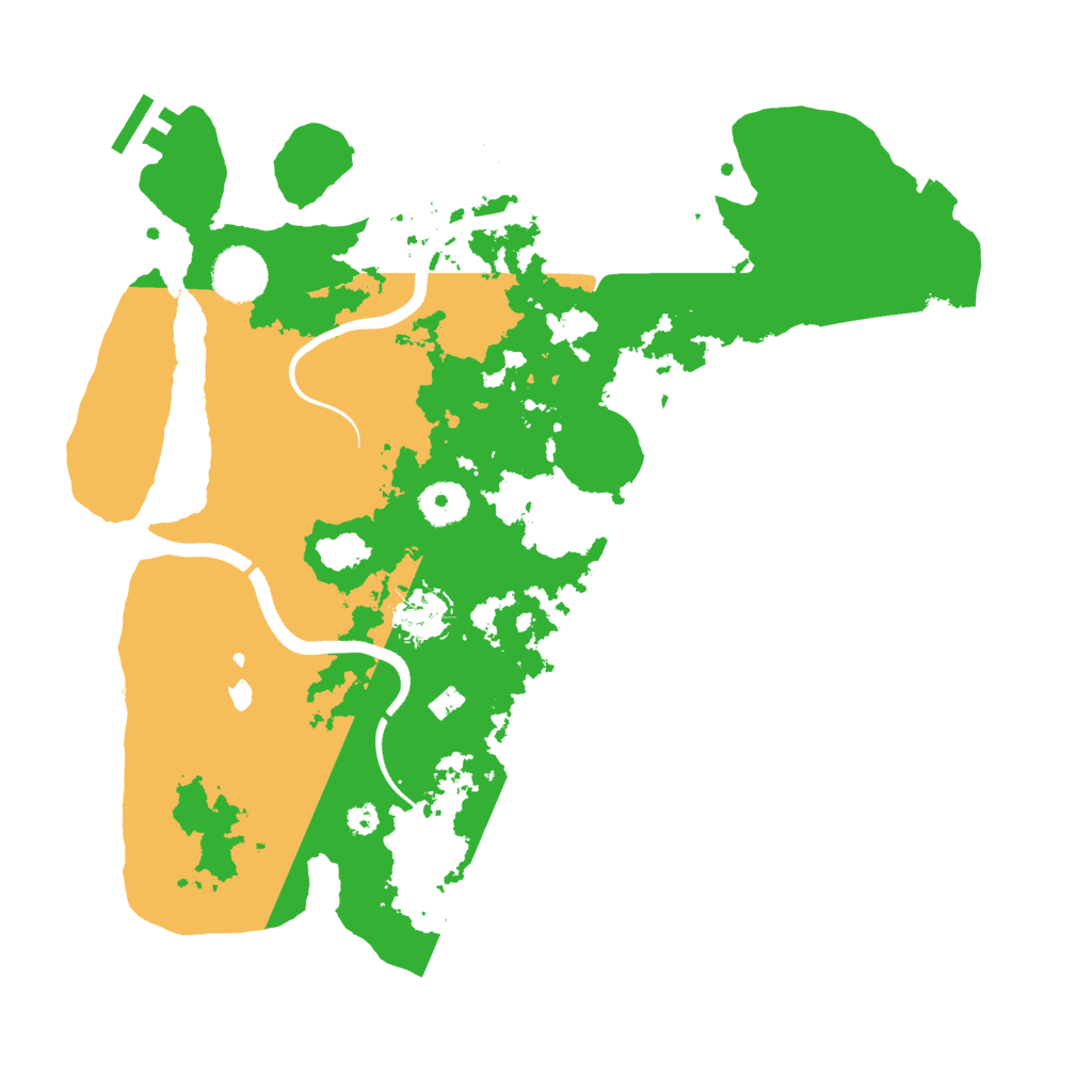 Biome Rust Map: Procedural Map, Size: 3500, Seed: 1960988641