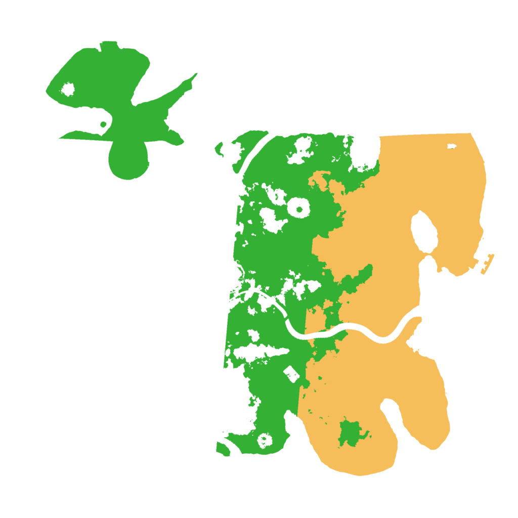 Biome Rust Map: Procedural Map, Size: 3500, Seed: 51936761