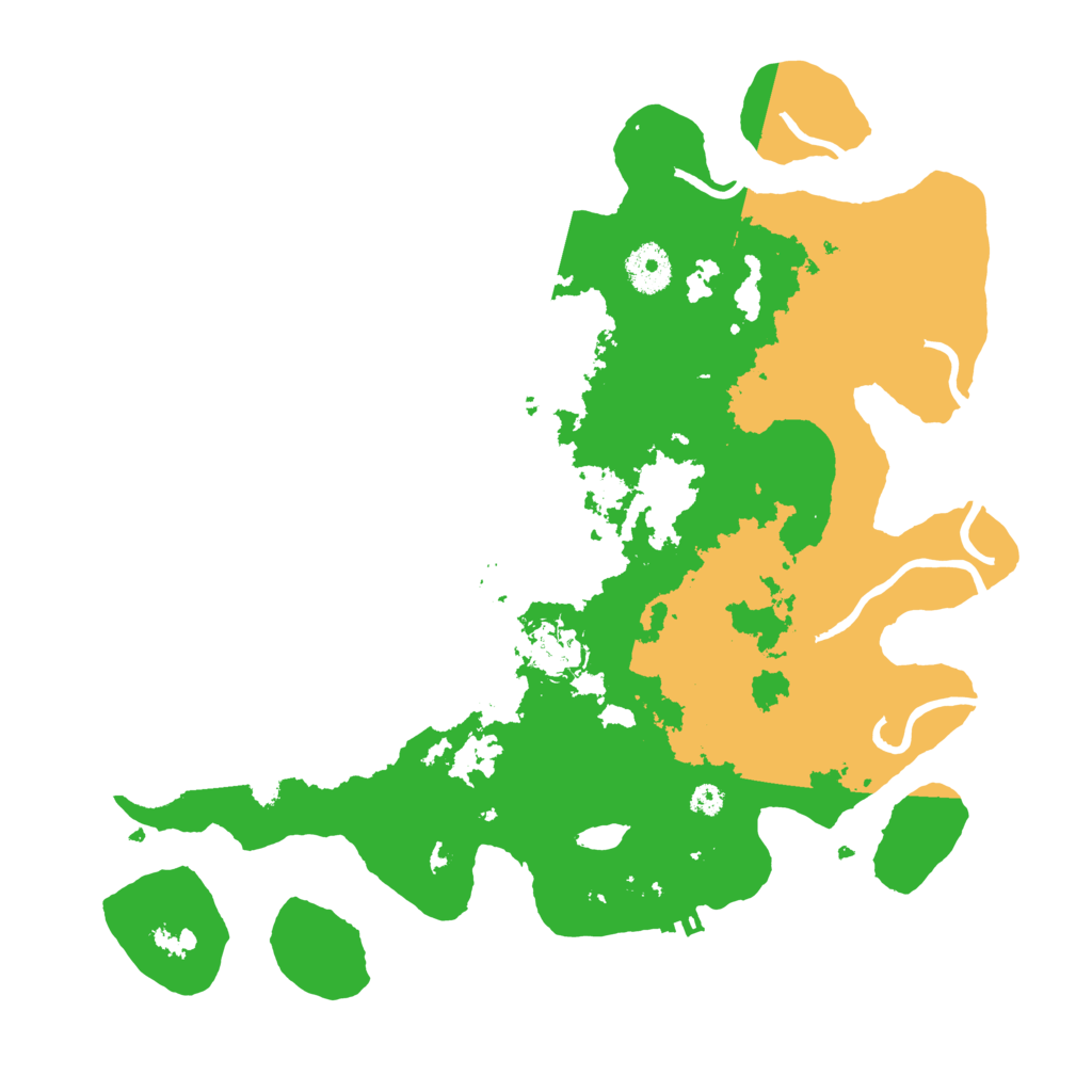 Biome Rust Map: Procedural Map, Size: 3500, Seed: 53674339