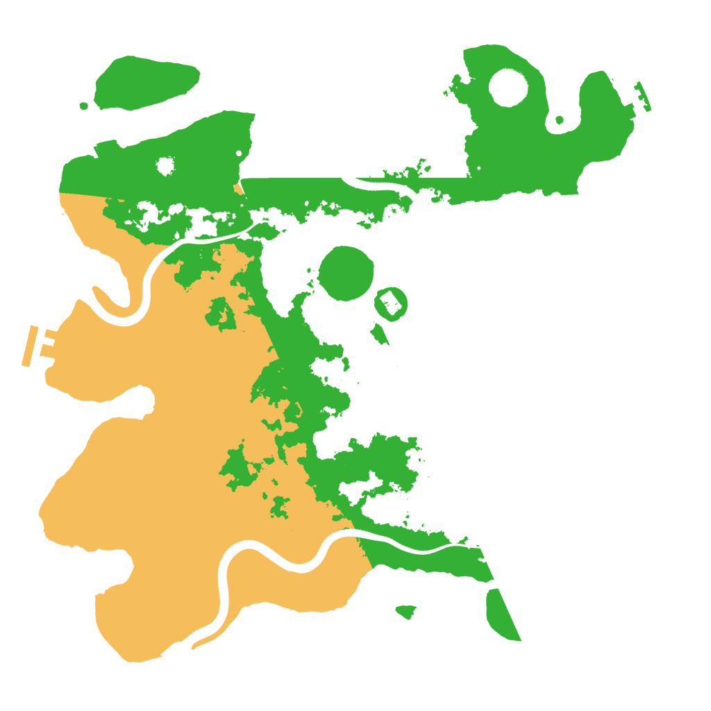 Biome Rust Map: Procedural Map, Size: 3500, Seed: 4226506