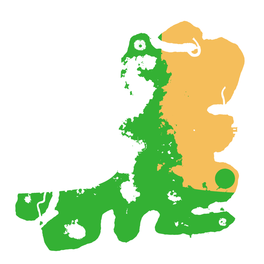 Biome Rust Map: Procedural Map, Size: 3500, Seed: 303799809