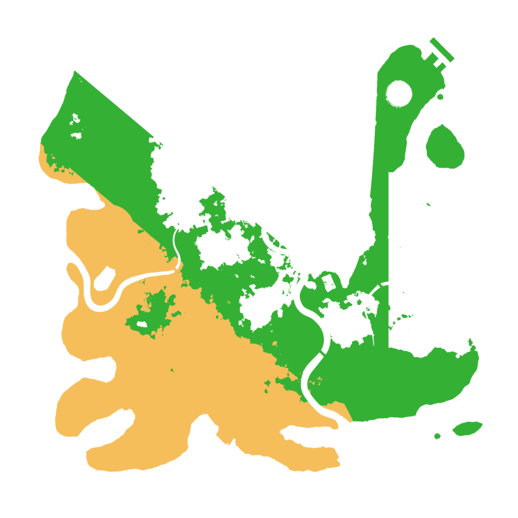 Biome Rust Map: Procedural Map, Size: 3500, Seed: 55243880