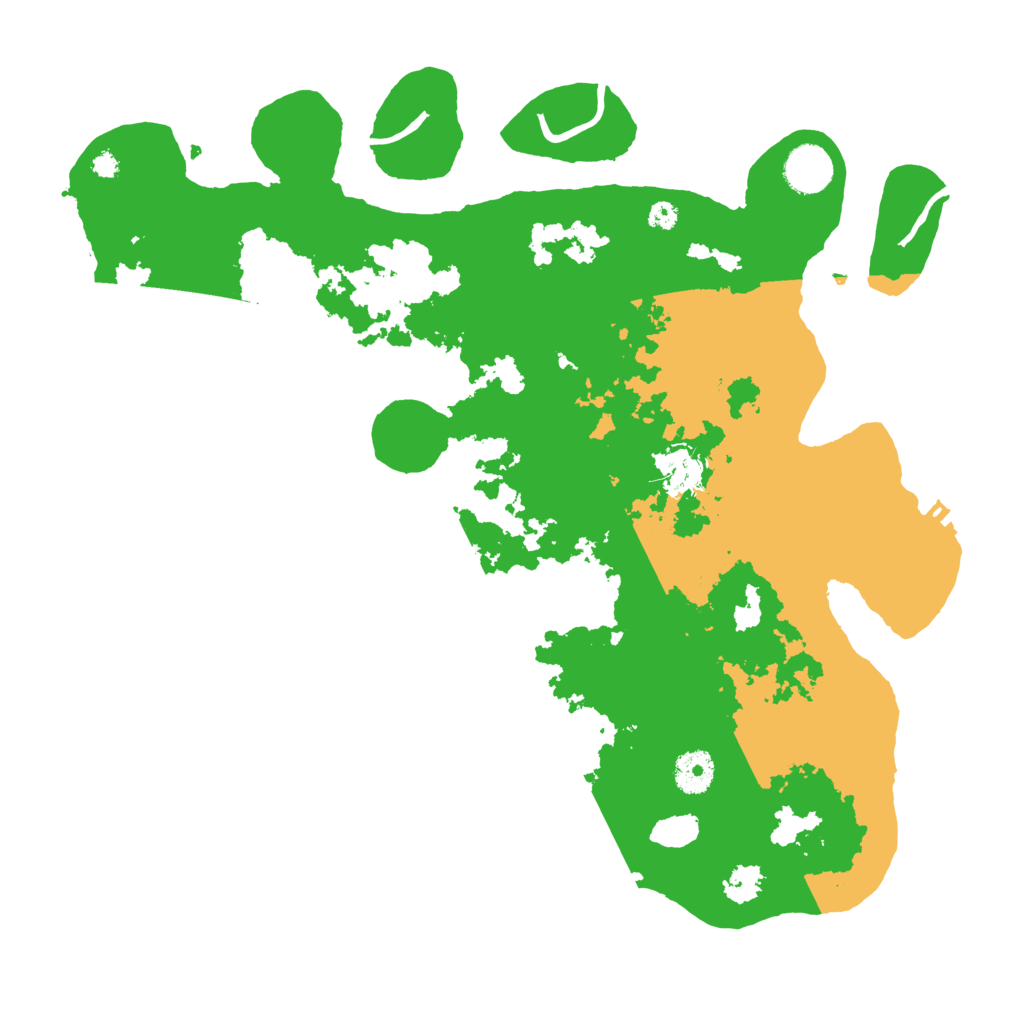 Biome Rust Map: Procedural Map, Size: 3700, Seed: 497324795