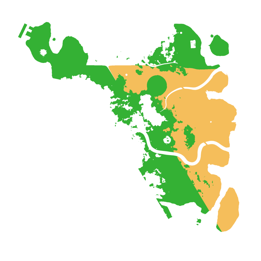 Biome Rust Map: Procedural Map, Size: 3500, Seed: 94143488